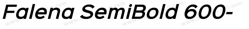 Falena SemiBold 600字体转换